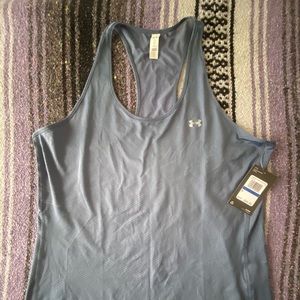 Women’s Slate Blue Racerback tank top - Size XL - NWT - Under Armour
